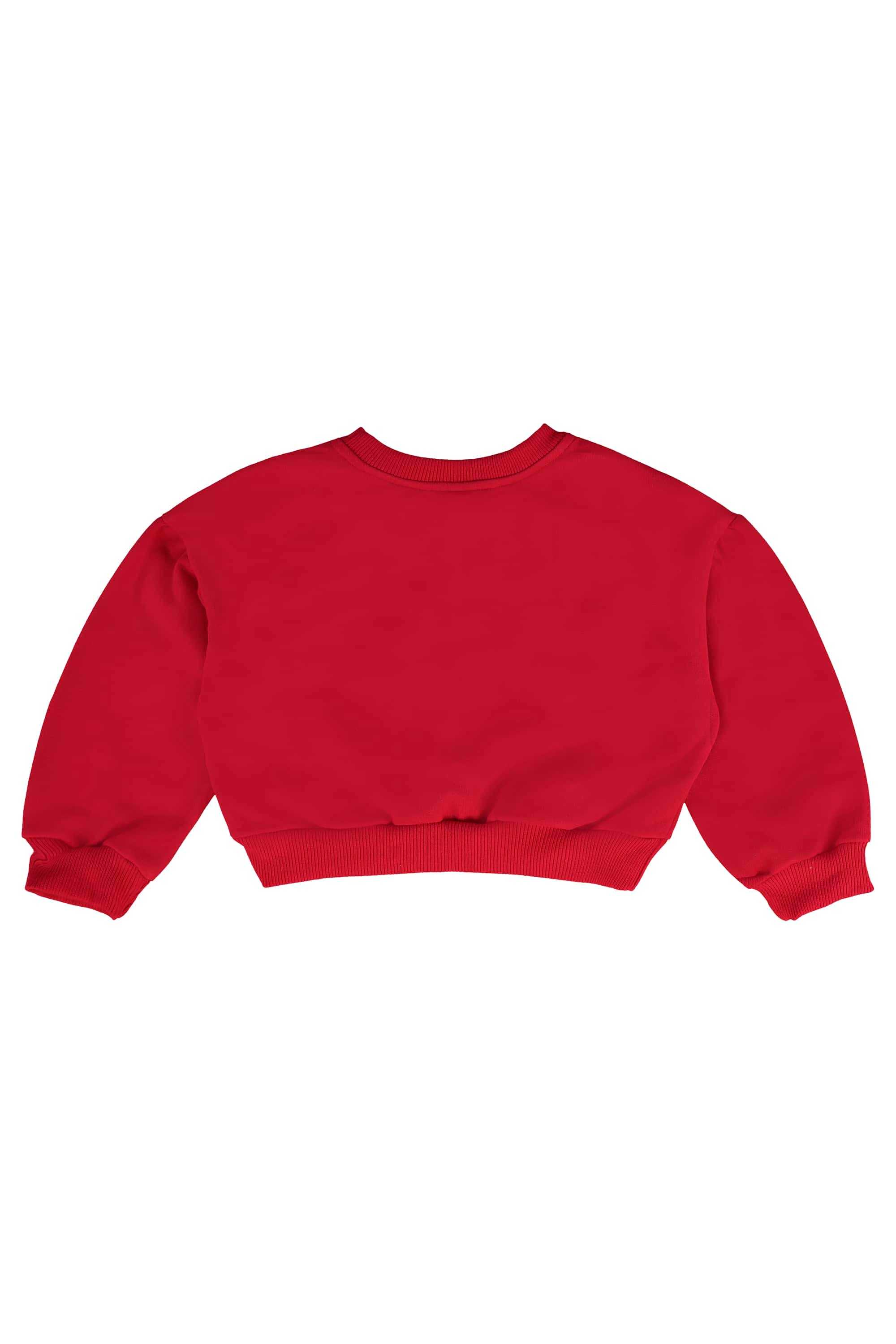 Conjunto Infantil Frutas Vermelhas com Blusão Cropped e Calça (Vermelho) Três e Já - Imagem 13